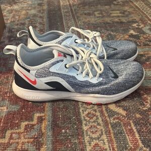 Nike women’s  Flex Runner Blue and Red Sneakers